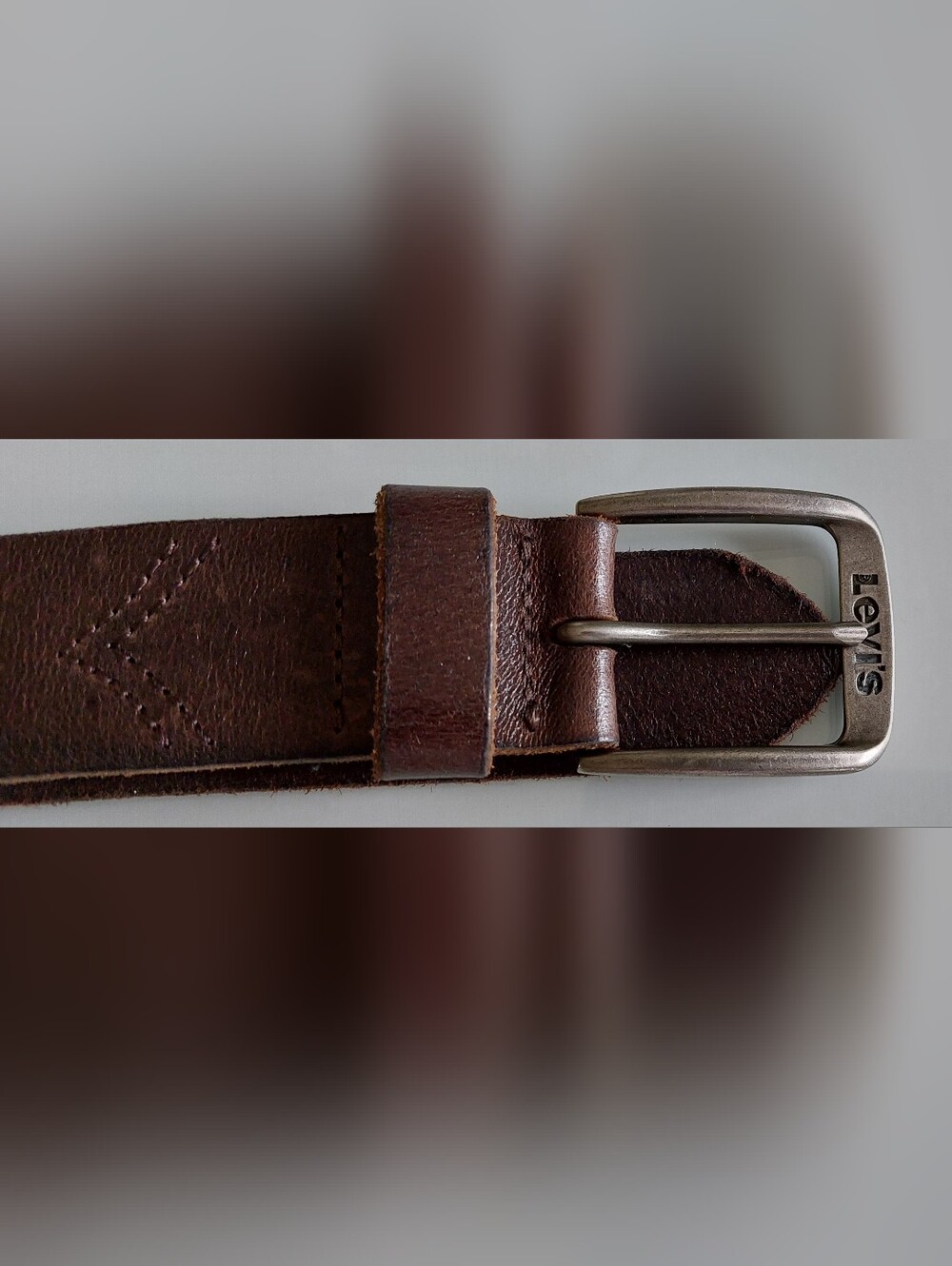 Vintage Levi's Leather Belt Made In Mexico